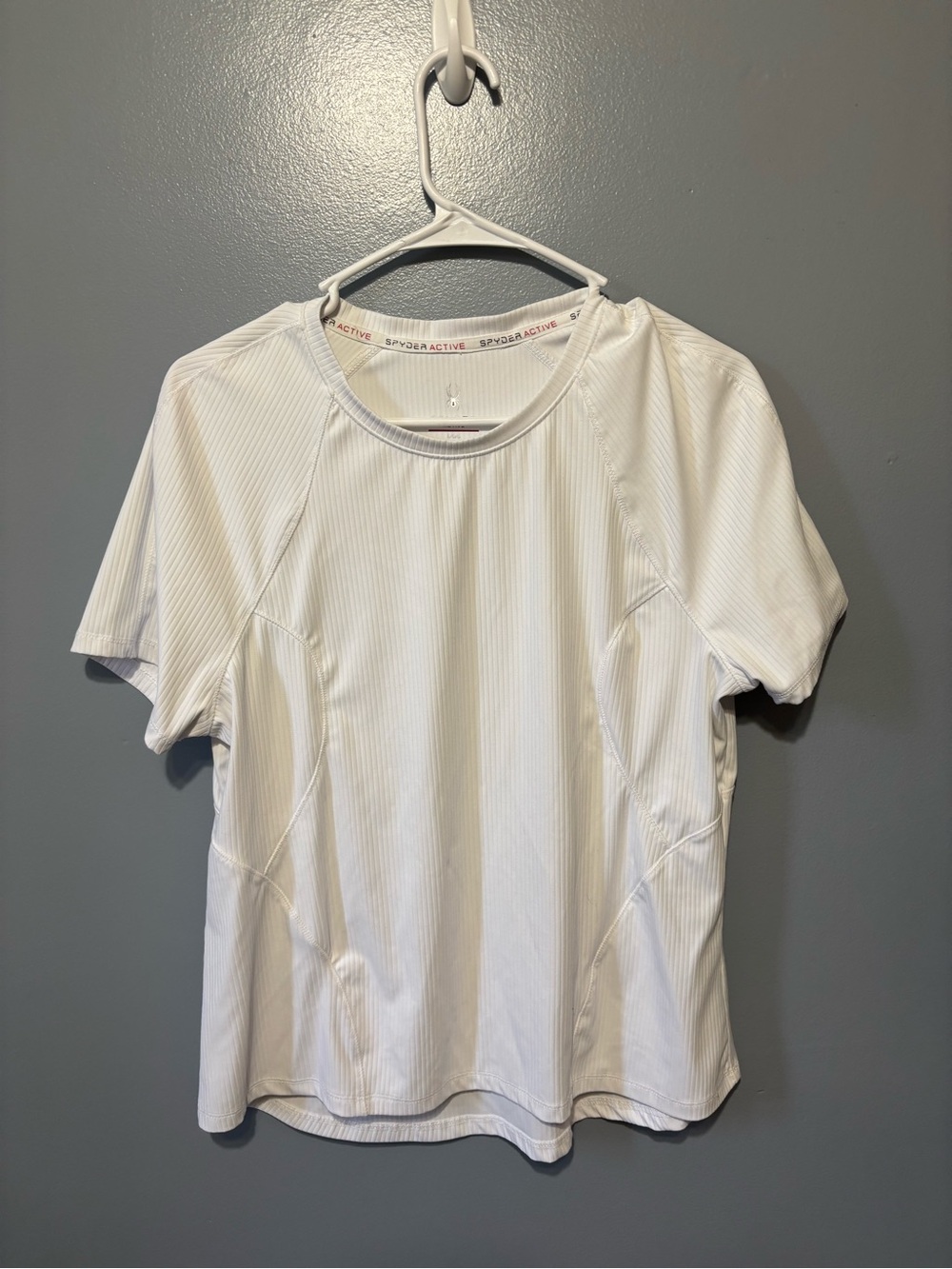 Spyder White Short-Sleeve Active Tee